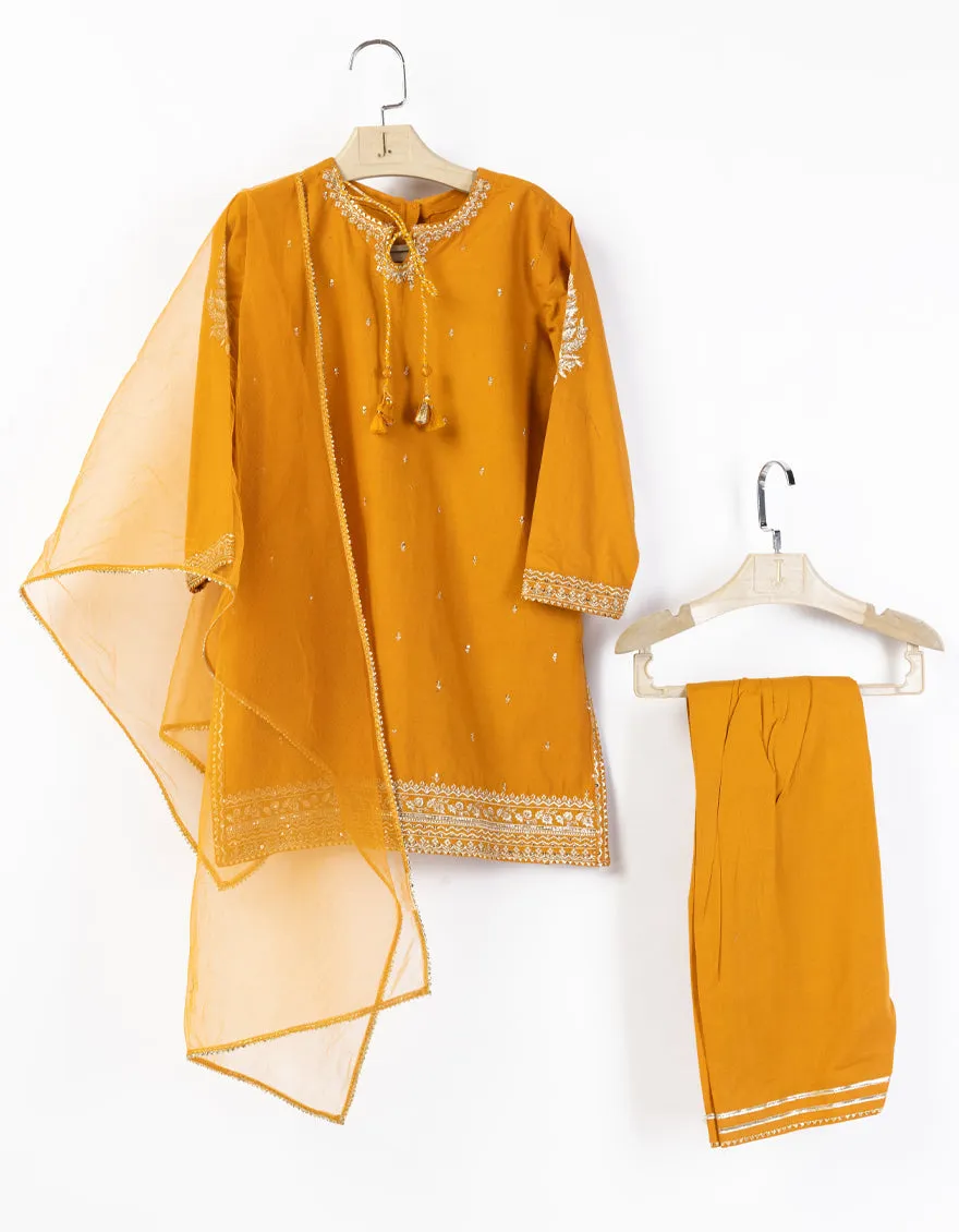 ORANGE LAWN 3PC STITCHED | JGKL-S-JGF-25-1905 FB/SHIREEN-5 sold by Junaid Jamshed