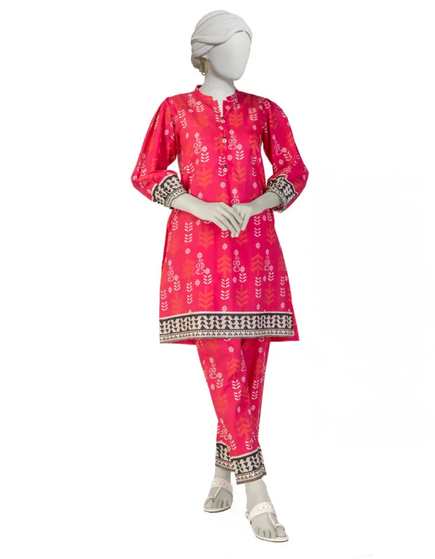 PINK LAWN KURTI | JJLK-S-JSS-25-369 FB/ESSENTIALS-21 sold by Junaid Jamshed