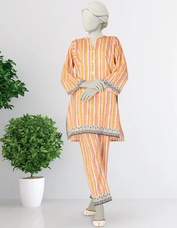 MULTICOLOR LAWN KURTI | JJLK-S-JSS-25-371 FB/ESSENTIALS-23 sold by Junaid Jamshed