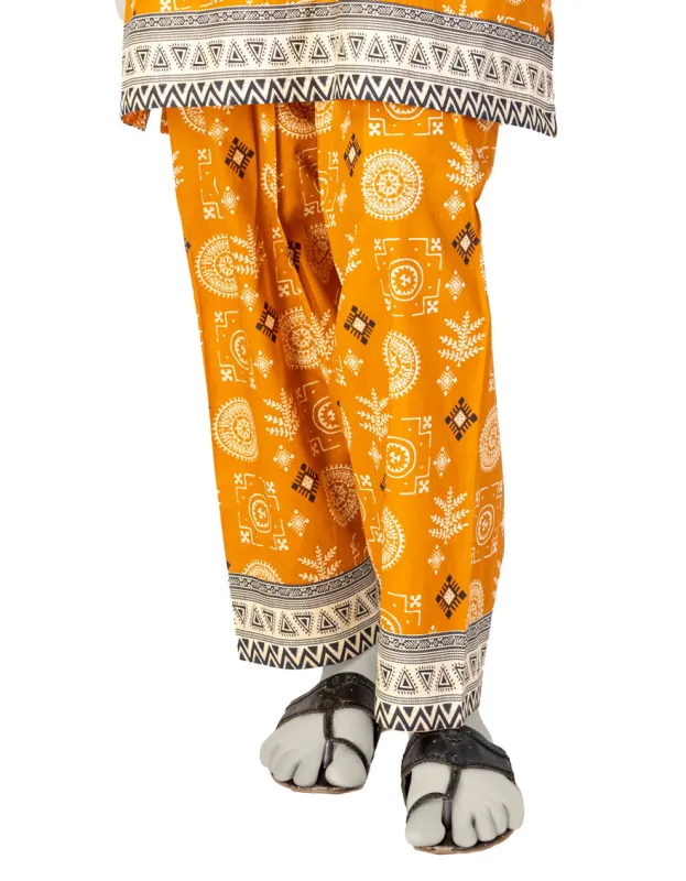 BROWN LAWN SHALWAR | JJLT-S-25-367 FB/ESSENTIALS-19 sold by Junaid Jamshed