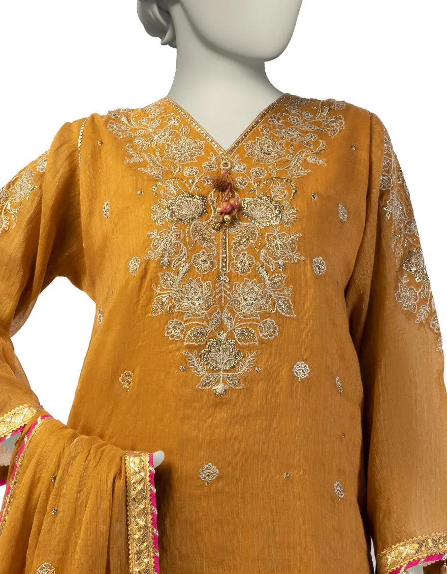 BROWN COTTON 3PC STITCHED | JJPW-S-JPS-25-3922 FB/INARA-8 sold by Junaid Jamshed product image thumbnail 3