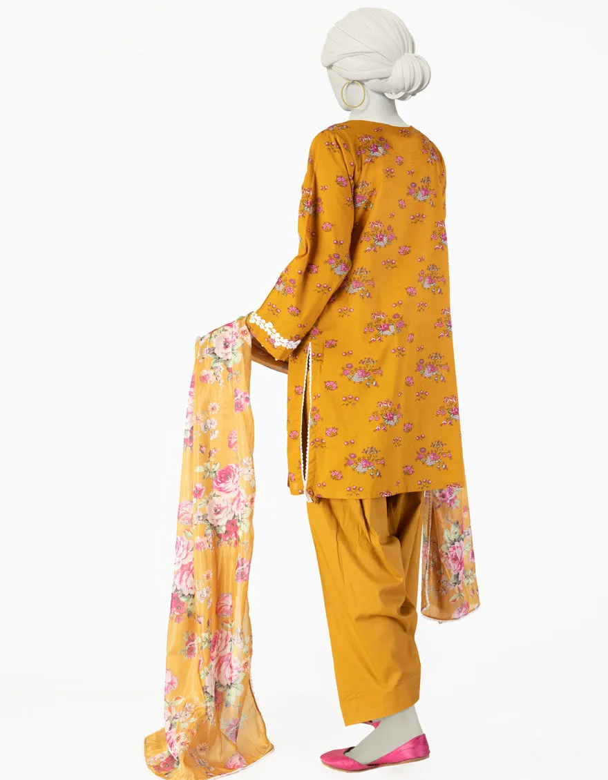 BROWN LAWN 3PC STITCHED | JLAWN-S-25-106/S SHAHJAHAN-02 sold by Junaid Jamshed product image thumbnail 2