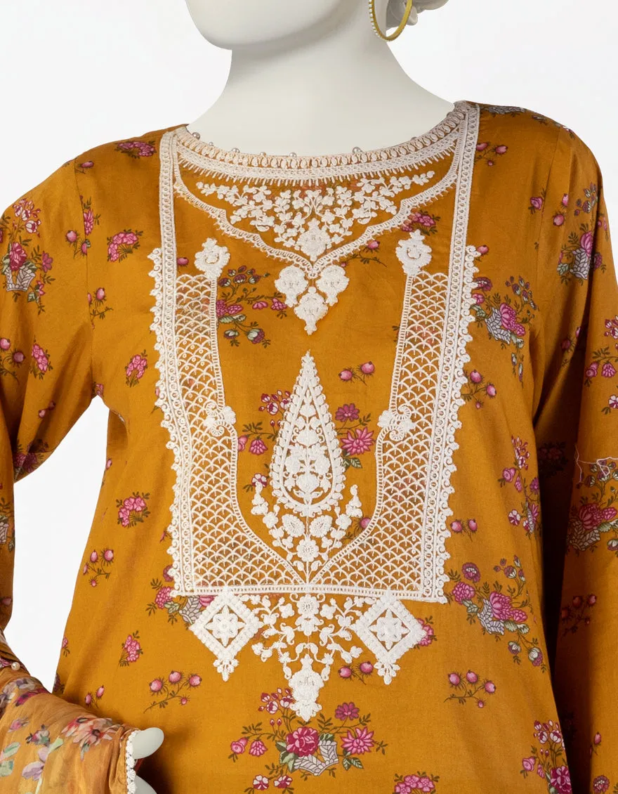 BROWN LAWN 3PC STITCHED | JLAWN-S-25-106/S SHAHJAHAN-02 sold by Junaid Jamshed product image thumbnail 3