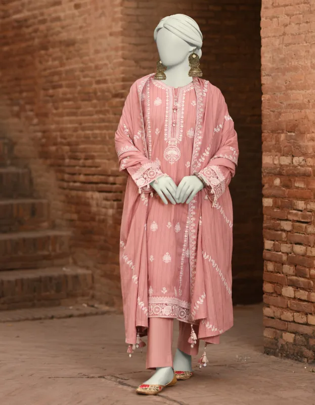 ORANGE DOBBY 3PC UNSTITCHED | JLAWN-S-25-3183 GRANDIOUS-03 sold by Junaid Jamshed