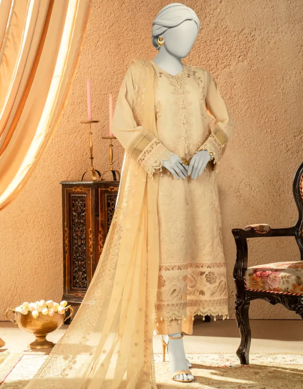 BROWN LAWN 3PC UNSTITCHED | JLAWN-S-25-829-LUXE B-3 sold by Junaid Jamshed