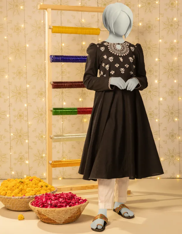 BLACK TEXTURED KURTI | JYGK-S-JTS-25-4034 FB/DASTAAN-1 sold by Junaid Jamshed