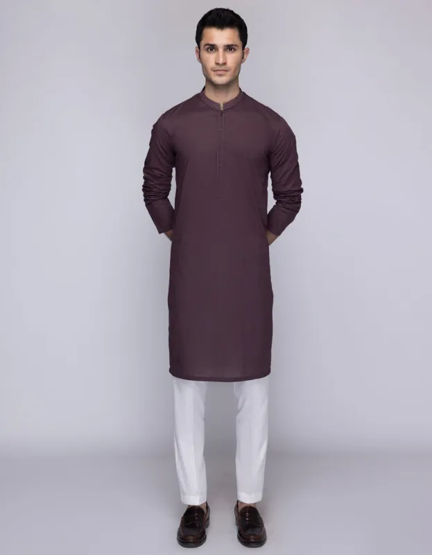 RED KURTA | JJK-S-47408/S25/JJ9774-SF sold by Junaid Jamshed