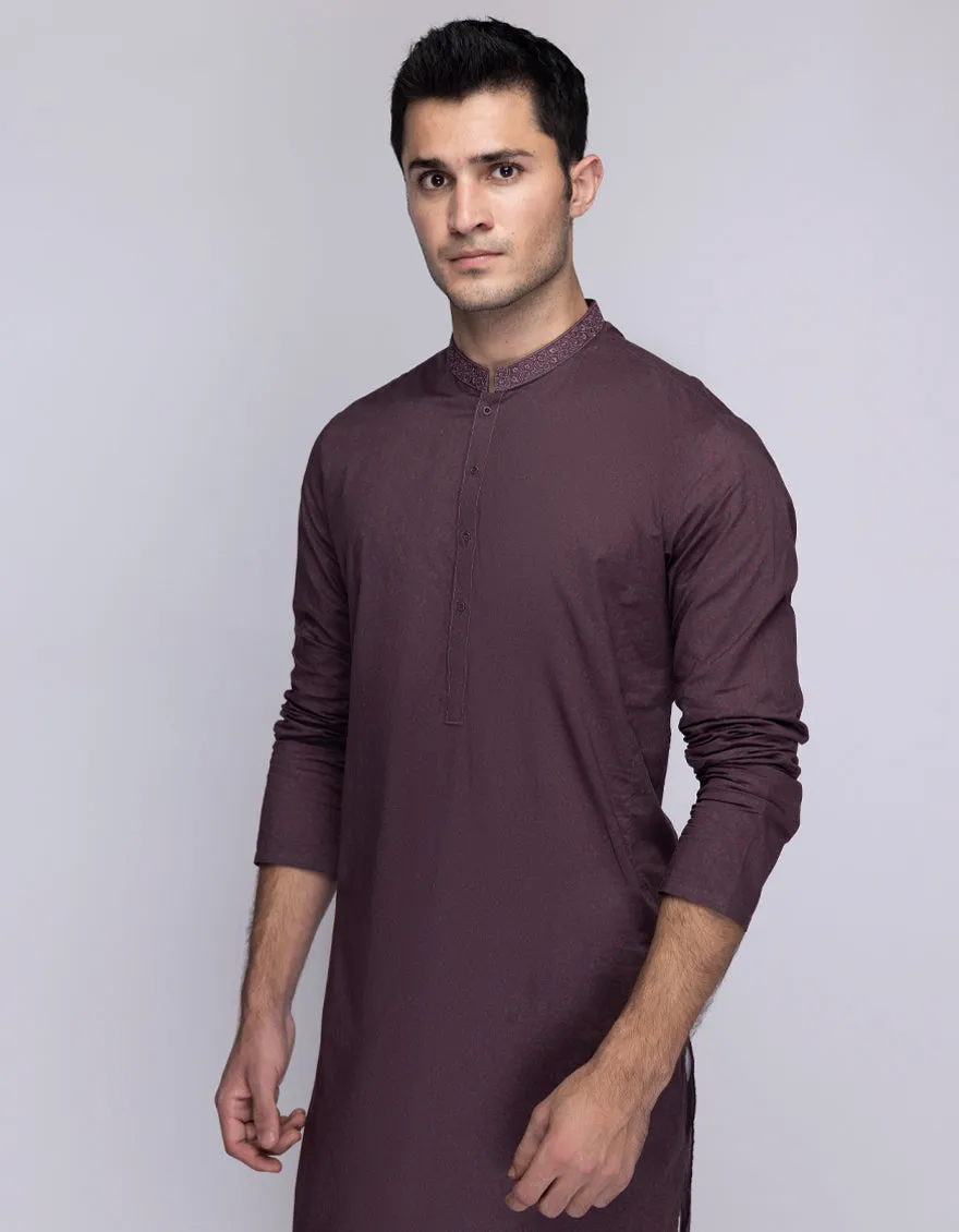 RED KURTA | JJK-S-47408/S25/JJ9774-SF sold by Junaid Jamshed product image thumbnail 2