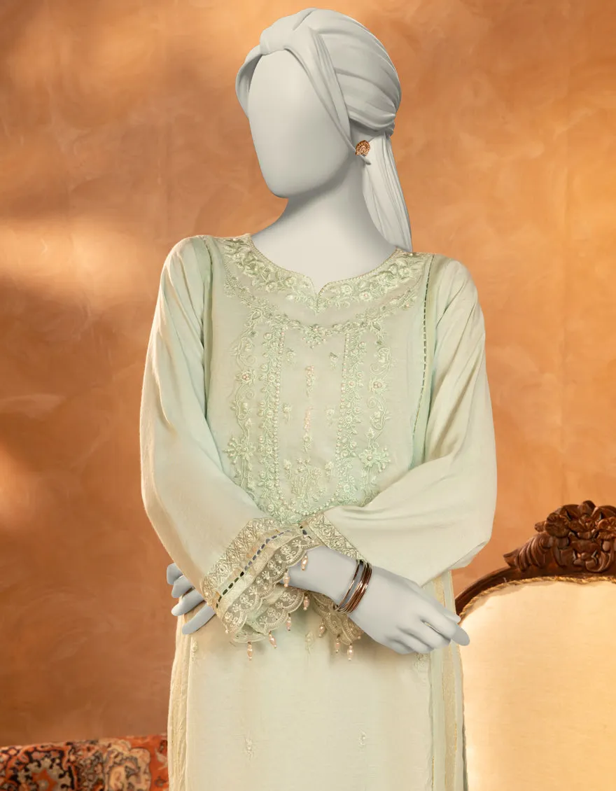 BLUE ZARI KURTI | JJLK-S-JFS-25-210 FB/ELFESYA-10 sold by Junaid Jamshed product image thumbnail 3