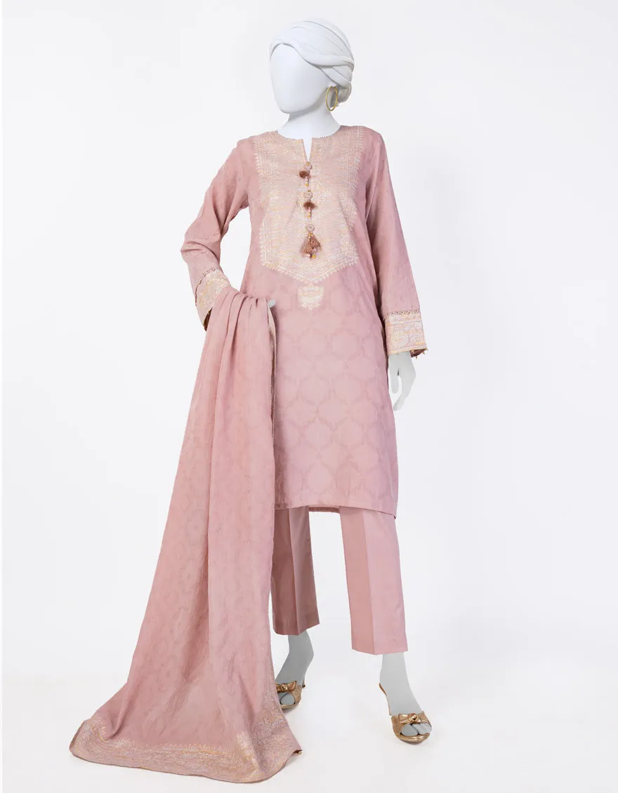 ORANGE JACQUARD 3PC STITCHED | JLAWN-S-25-845/S CLASSICAL REFLECTION-01 sold by Junaid Jamshed