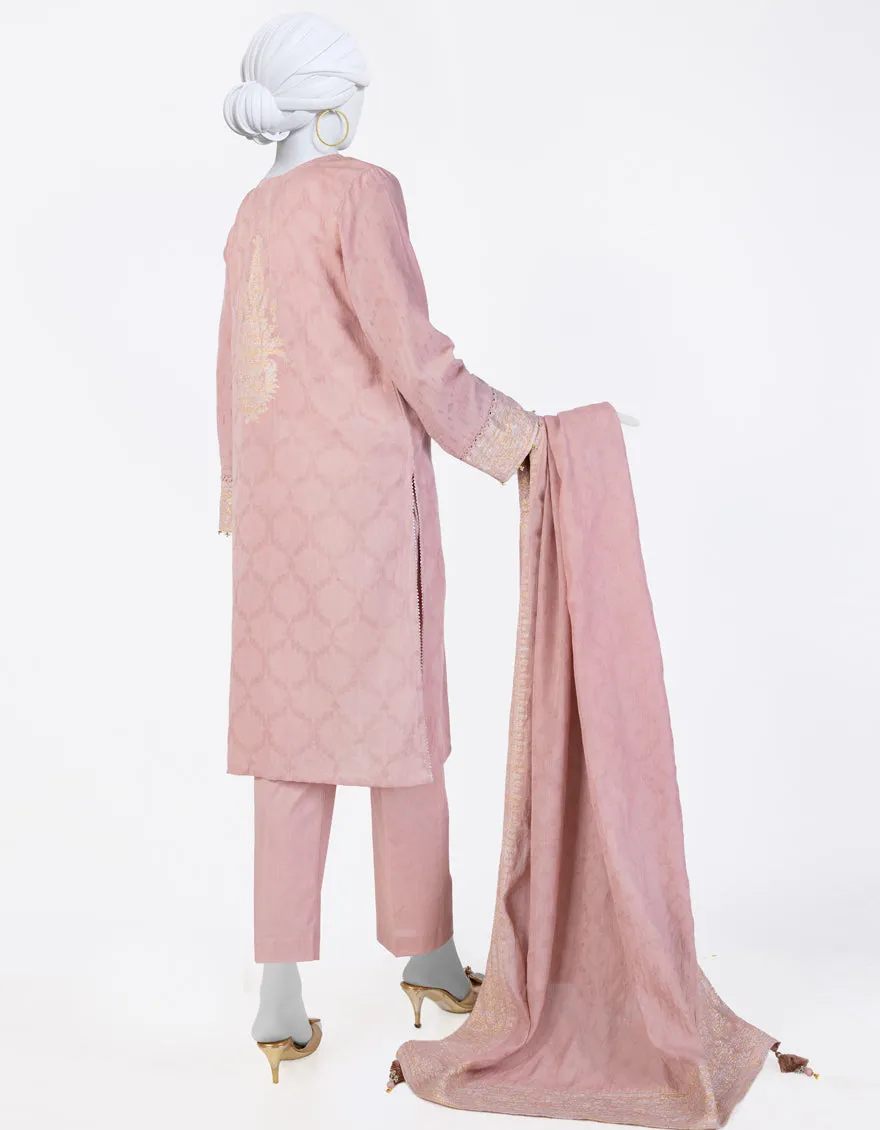 ORANGE JACQUARD 3PC STITCHED | JLAWN-S-25-845/S CLASSICAL REFLECTION-01 sold by Junaid Jamshed product image thumbnail 2