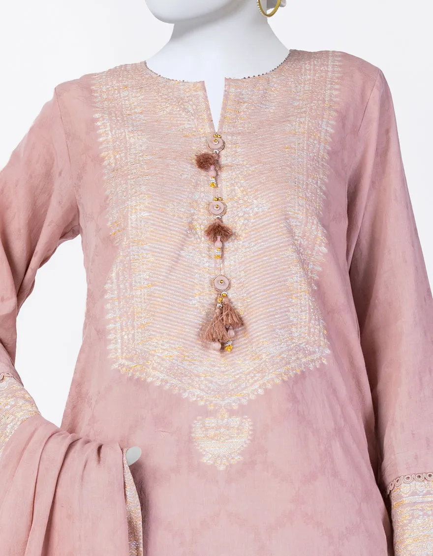 ORANGE JACQUARD 3PC STITCHED | JLAWN-S-25-845/S CLASSICAL REFLECTION-01 sold by Junaid Jamshed product image thumbnail 3