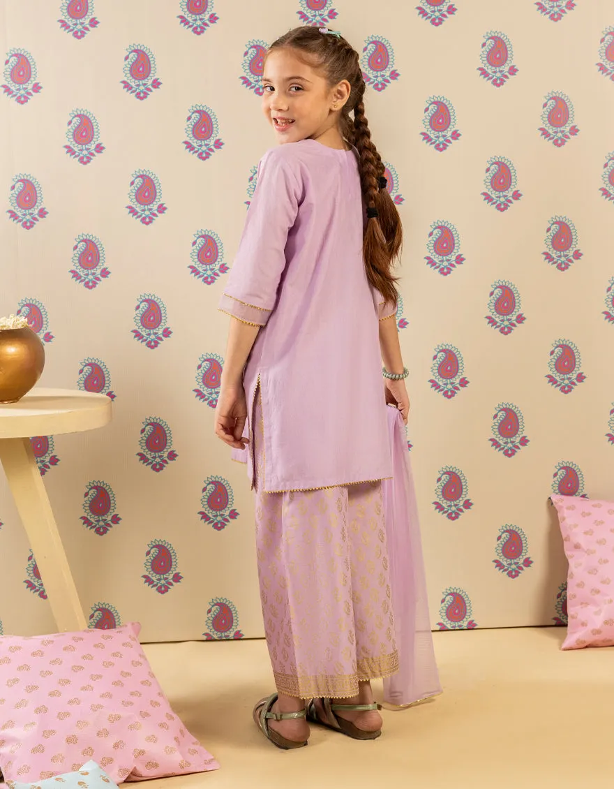 PURPLE LAWN 3PC STITCHED | JGK-S-JGP-25-1512 FB/SHEEN GILTZ-6 sold by Junaid Jamshed product image thumbnail 2