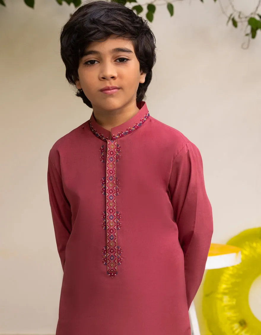 PINK BLENDED KURTA TROUSERS | JCKP-A-34987/S25/JJ9358-CL sold by Junaid Jamshed product image thumbnail 3