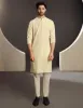CREAM COTTON KURTA | JJK-A-47281/S24/JJ9631-FL sold by Junaid Jamshed