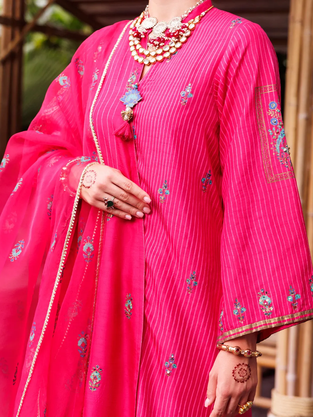 PINK MAPLE SILK 3PC STITCHED | ALP-3PS-2033/S AM-2329A sold by Junaid Jamshed product image thumbnail 4