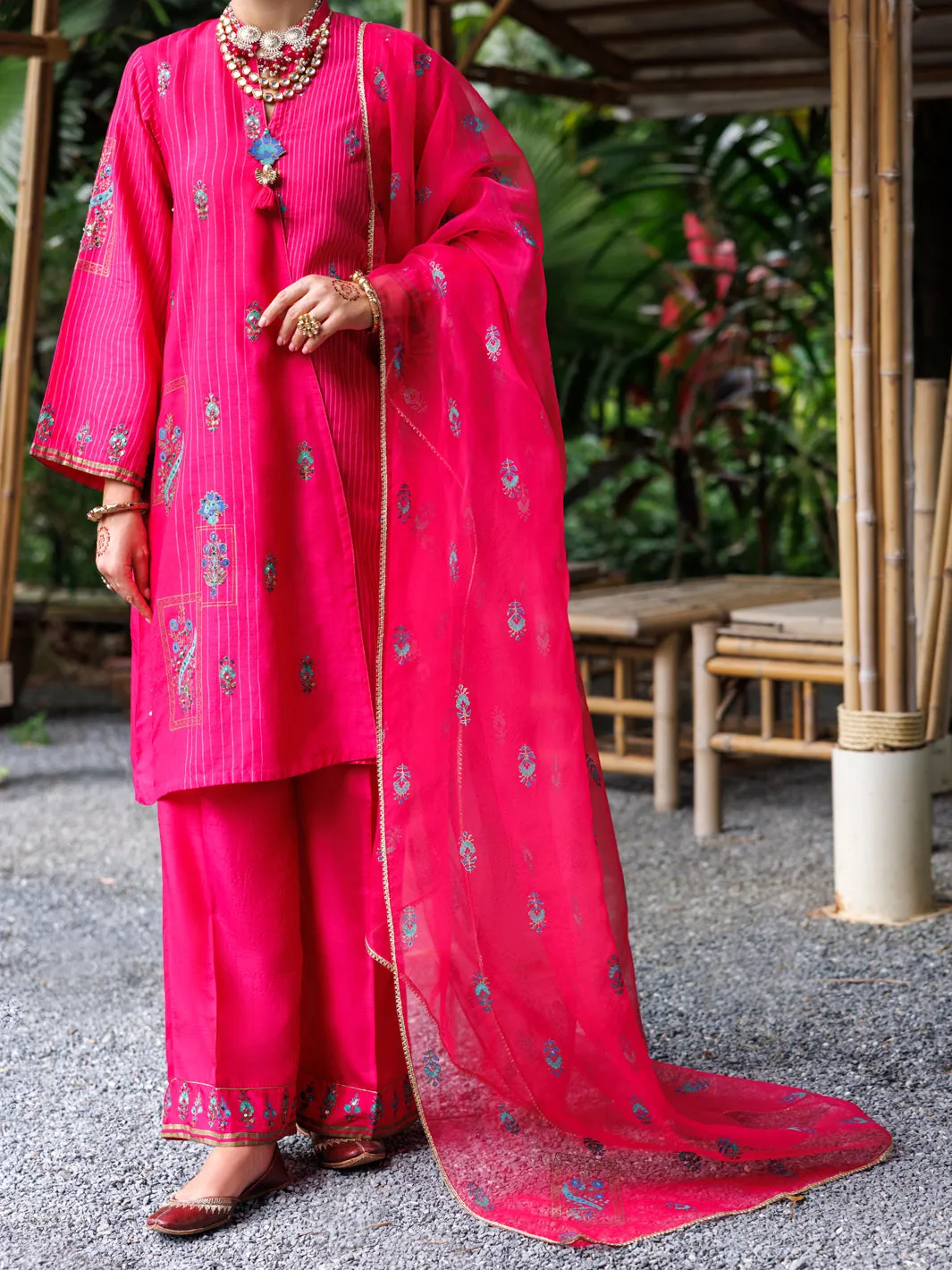 PINK MAPLE SILK 3PC STITCHED | ALP-3PS-2033/S AM-2329A sold by Junaid Jamshed
