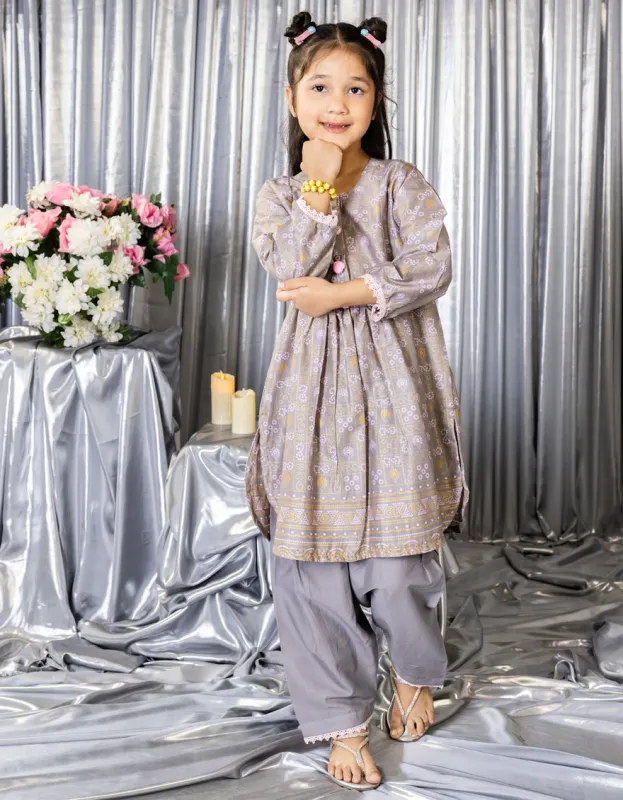 GREY LAWN 3PC STITCHED | JGK-S-JGP-25-1545 FB/CHUNRI TREAT-3 sold by Junaid Jamshed