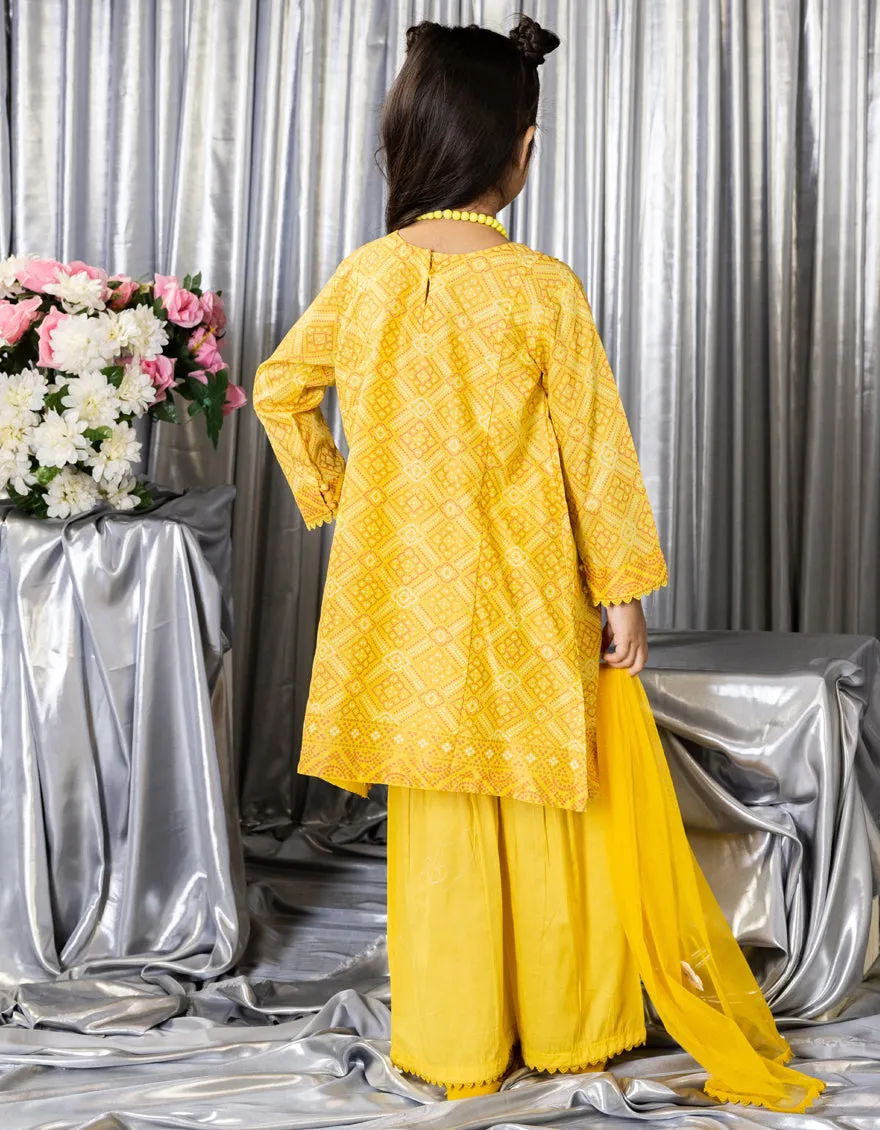 YELLOW LAWN 3PC STITCHED | JGK-S-JGP-25-1546 FB/CHUNRI TREAT-4 sold by Junaid Jamshed product image thumbnail 2