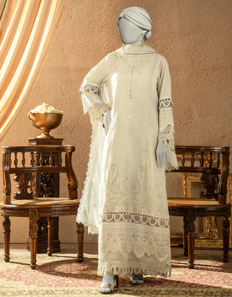 GREY JACQUARD 3PC UNSTITCHED | JLAWN-S-25-3251 LUXE C-3 sold by Junaid Jamshed