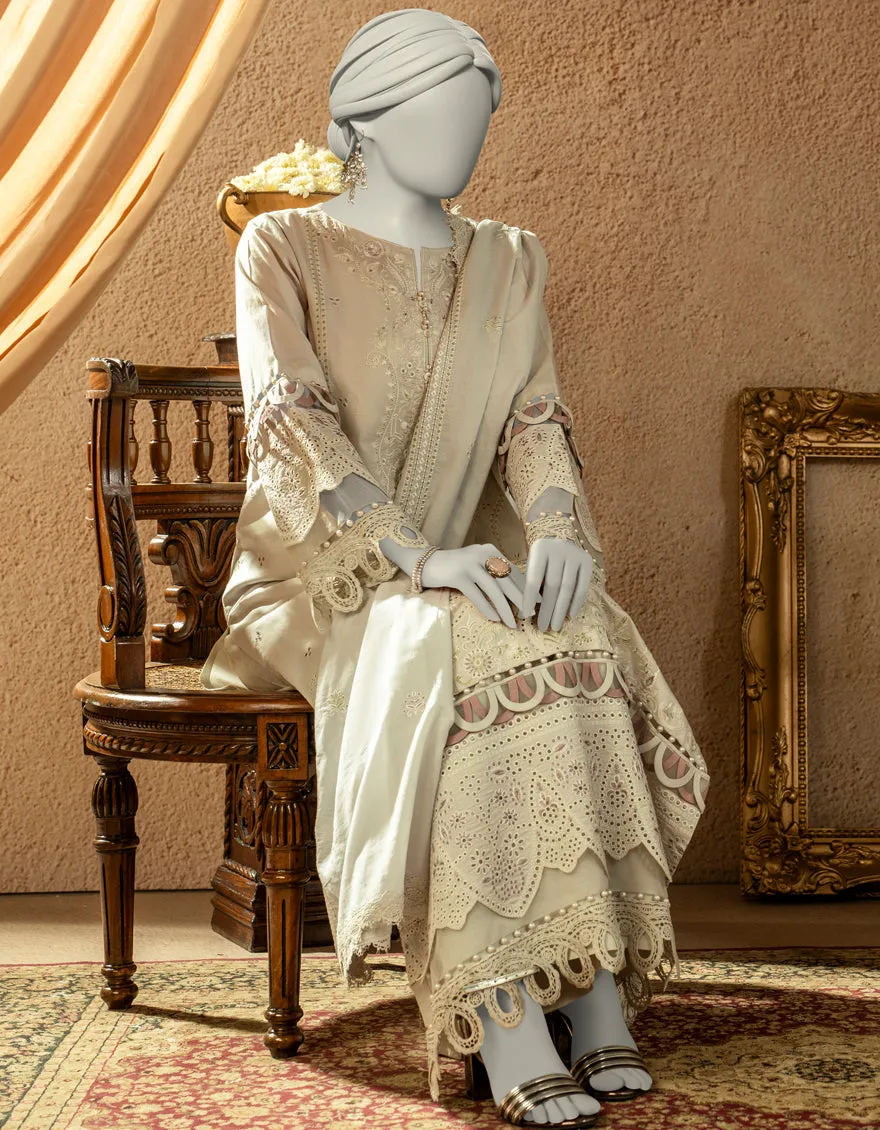 GREY JACQUARD 3PC UNSTITCHED | JLAWN-S-25-3251 LUXE C-3 sold by Junaid Jamshed product image thumbnail 2