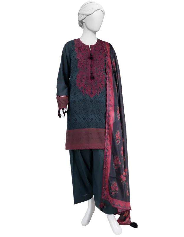 MULTICOLOR LAWN 3PC UNSTITCHED | JLAWN-S-25-3259 ETHNIC CRAFT-7 sold by Junaid Jamshed