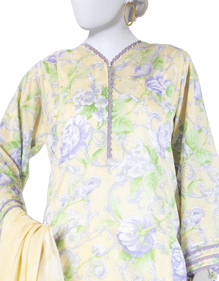 MULTICOLOR LAWN 3PC UNSTITCHED | JLAWN-S-25-3280 FLORAL CHUNDRI-8 sold by Junaid Jamshed product image thumbnail 3