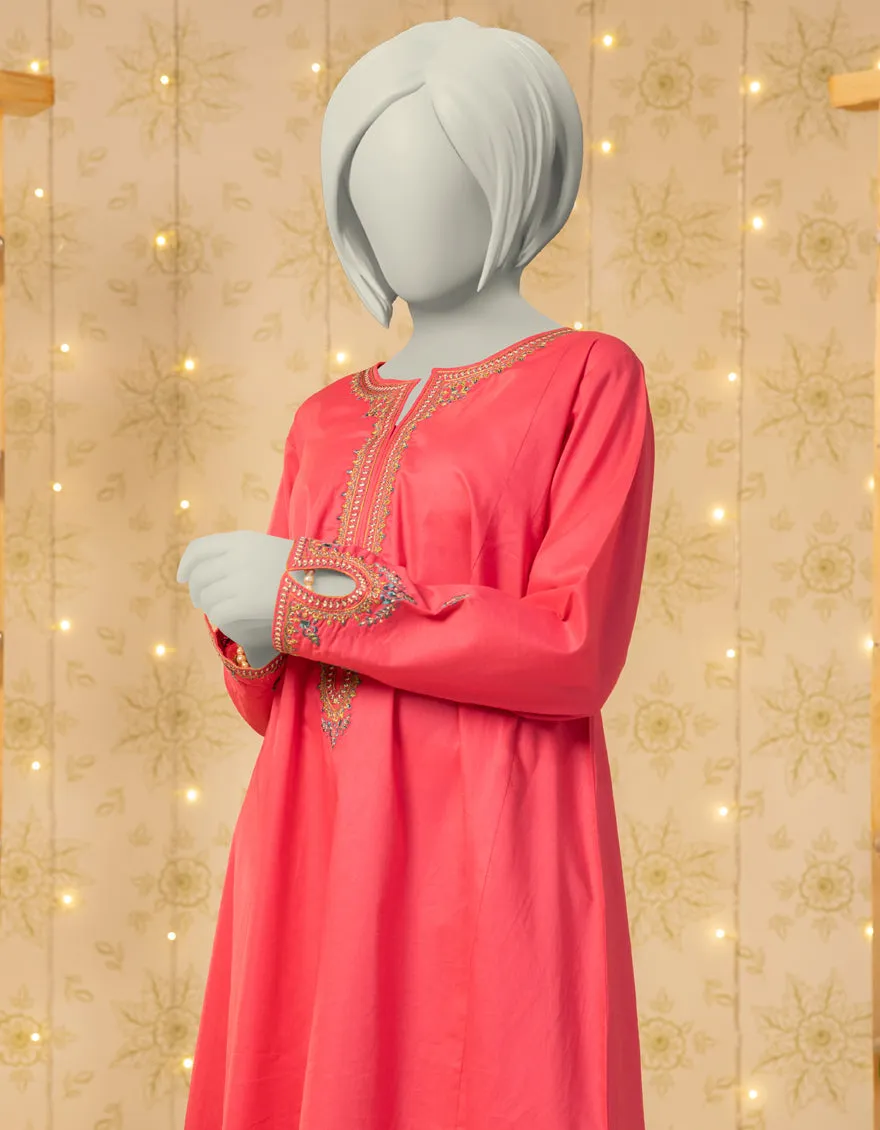 PINK LAWN KURTI | JYGK-S-JTS-25-4047 FB/MUQAISH-02 sold by Junaid Jamshed product image thumbnail 3