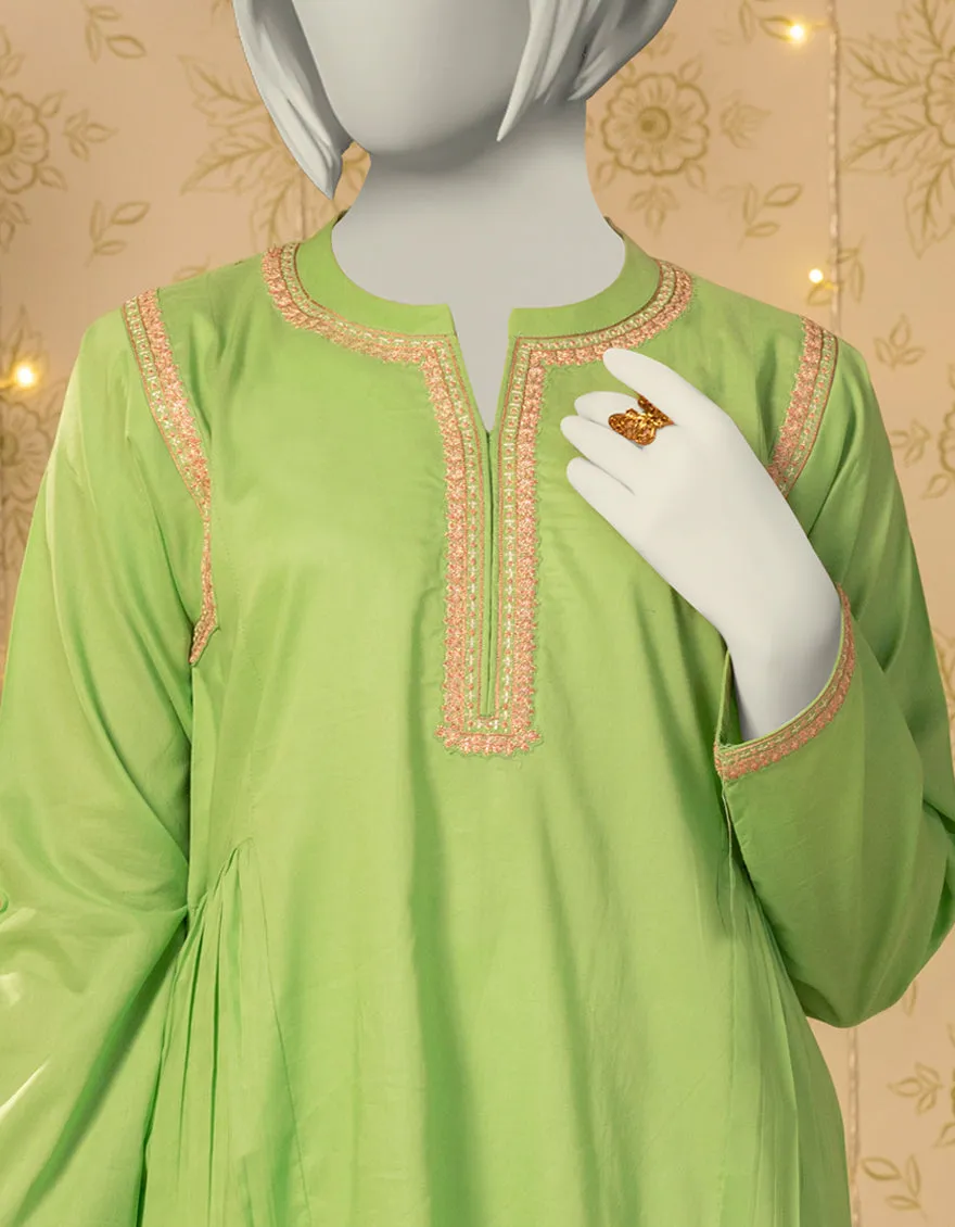 GREEN LAWN KURTI | JYGK-S-JTS-25-4048 FB/MUQAISH-03 sold by Junaid Jamshed product image thumbnail 3