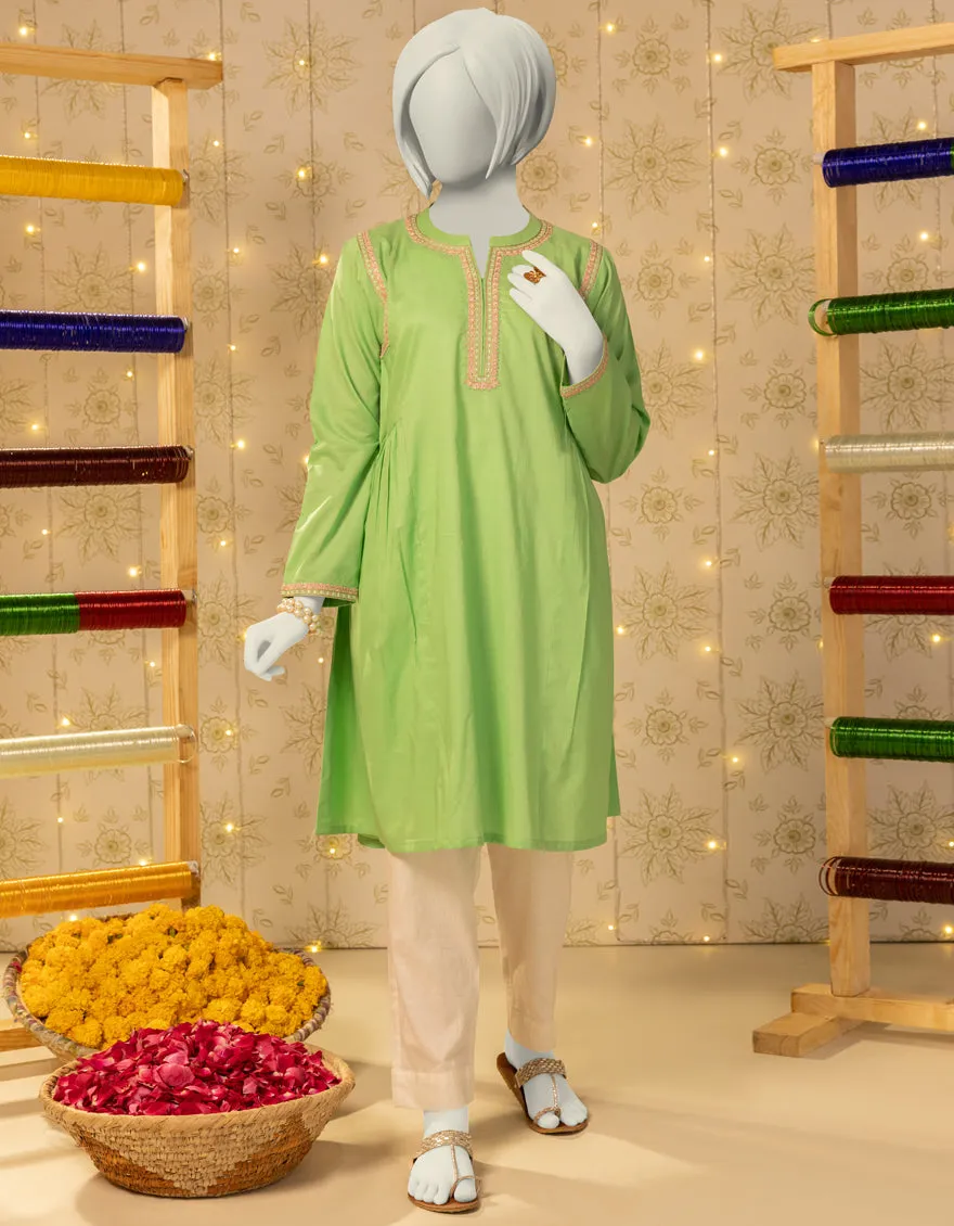 GREEN LAWN KURTI | JYGK-S-JTS-25-4048 FB/MUQAISH-03 sold by Junaid Jamshed