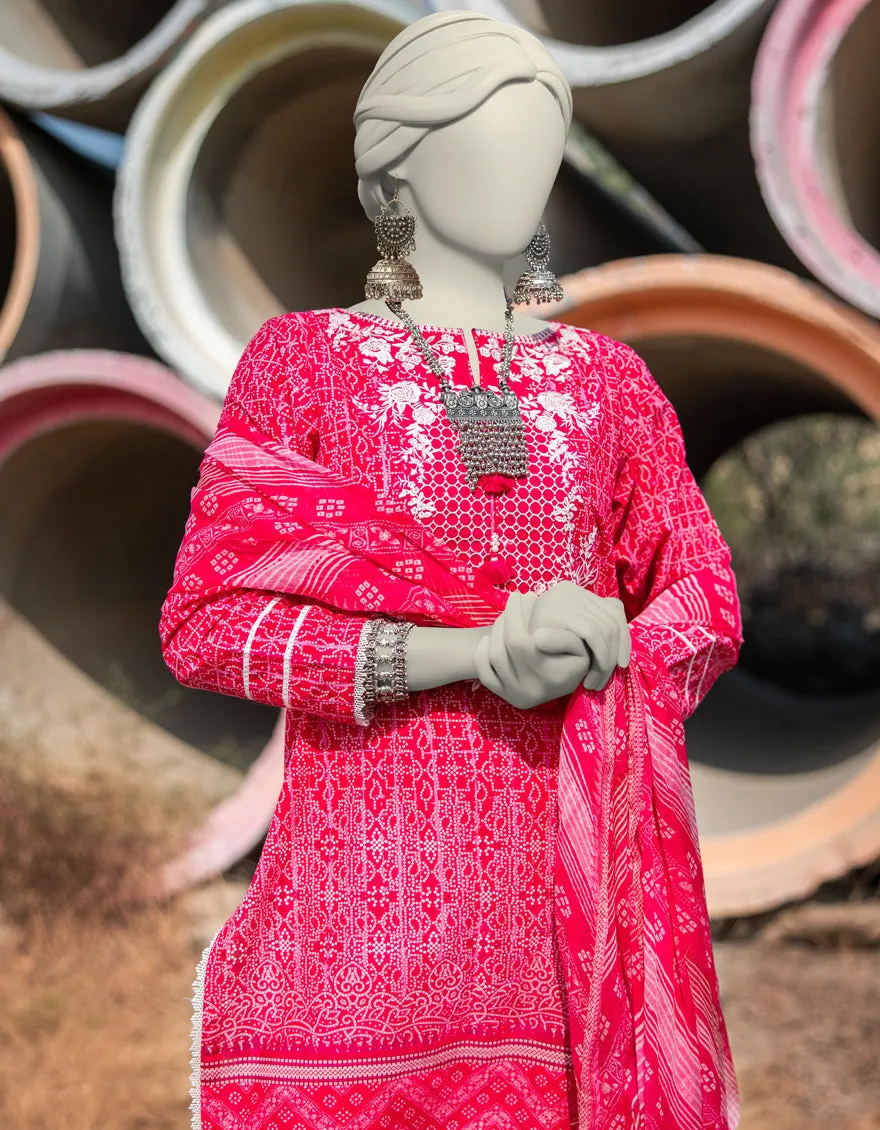 PINK LAWN 3PC STITCHED | JLAWN-JDS-CD-05-1004/S sold by Junaid Jamshed product image thumbnail 2
