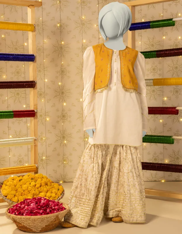 OFF WHITE LAWN 2PC STITCHED | JGK-S-JTST-25-437 FB sold by Junaid Jamshed