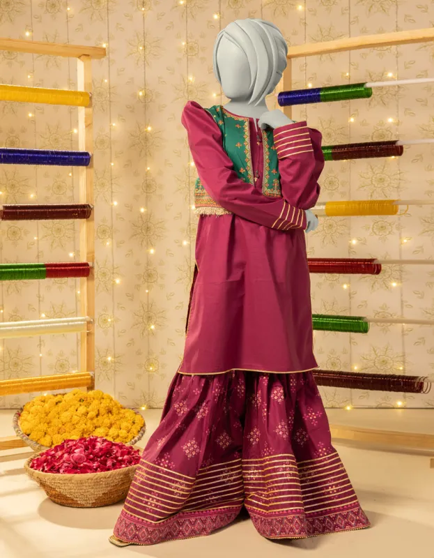 PURPLE LAWN 2PC STITCHED | JGK-S-JTST-25-438 FB sold by Junaid Jamshed