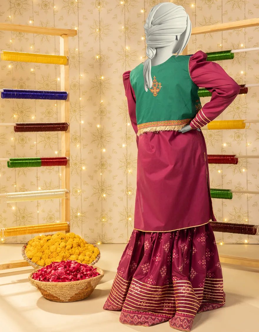 PURPLE LAWN 2PC STITCHED | JGK-S-JTST-25-438 FB sold by Junaid Jamshed product image thumbnail 2