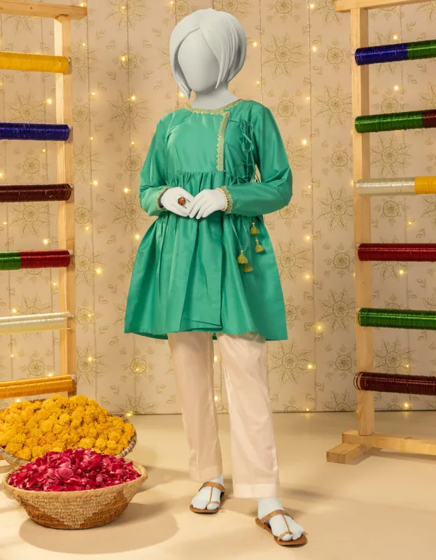 GREEN LAWN KURTI | JYGK-S-JTS-25-4049 F sold by Junaid Jamshed