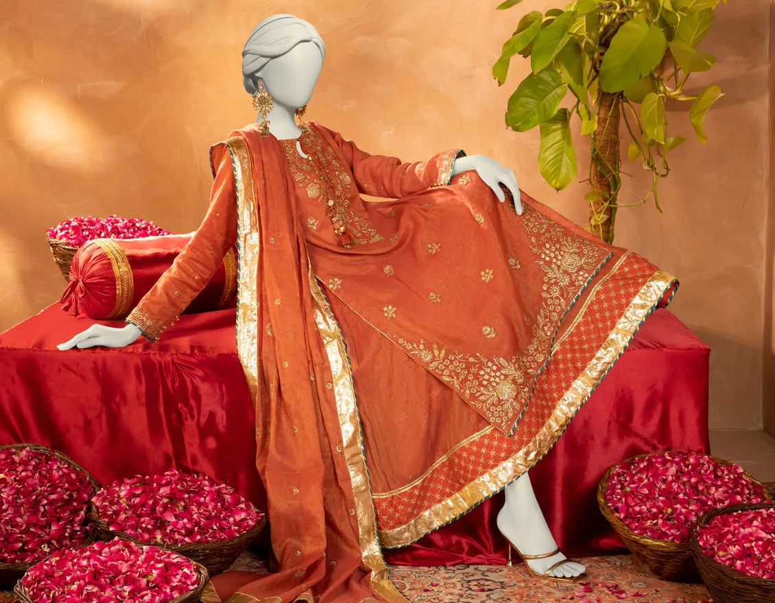 RUST COTTON 3PC STITCHED | JJPW-S-JPS-25-3923 F sold by Junaid Jamshed product image thumbnail 3