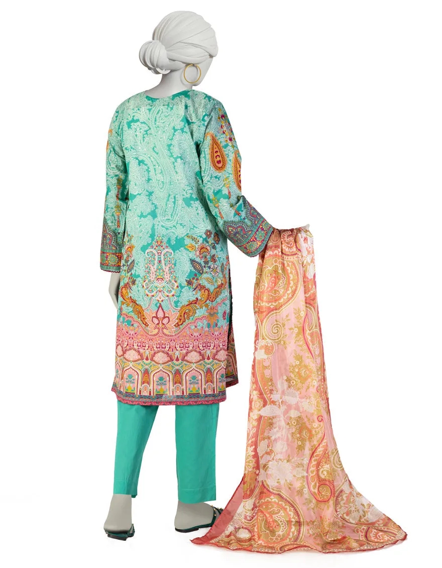 GREEN LAWN 3PC STITCHED | JLAWN-S-25-083/S ETR sold by Junaid Jamshed product image thumbnail 2