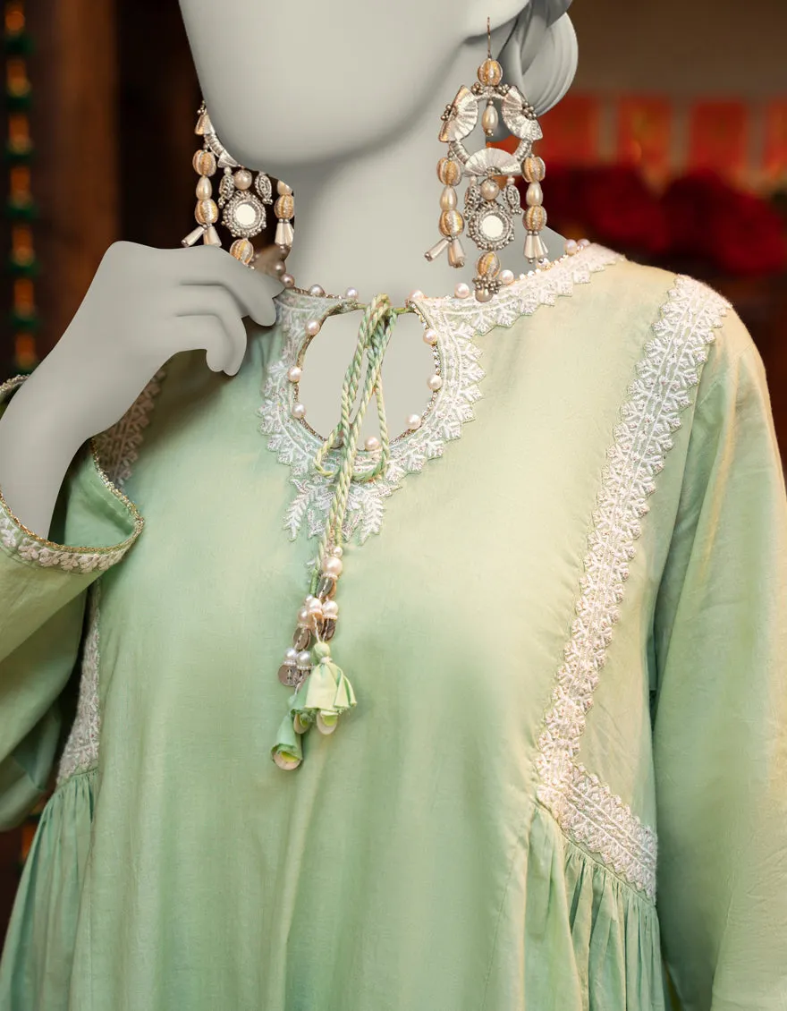 GREEN LAWN 3PC STITCHED | JLAWN-S-25-095/S LUC sold by Junaid Jamshed product image thumbnail 2