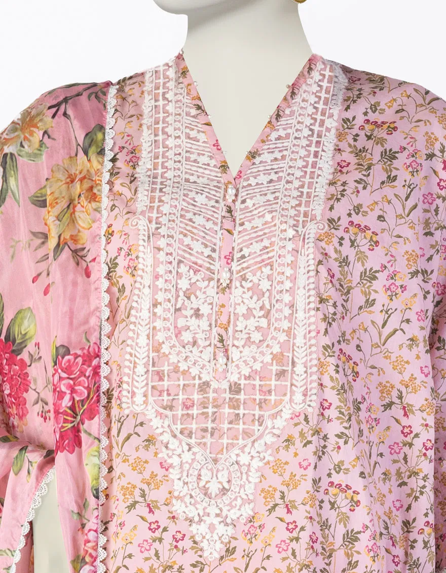 PINK LAWN 3PC STITCHED | JLAWN-S-25-107/S SHA sold by Junaid Jamshed product image thumbnail 3
