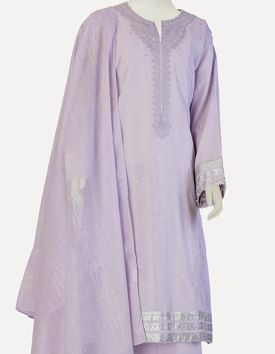 LILAC LAWN 3PC STITCHED | JLAWN-S-25-119/S MAH sold by Junaid Jamshed product image thumbnail 3