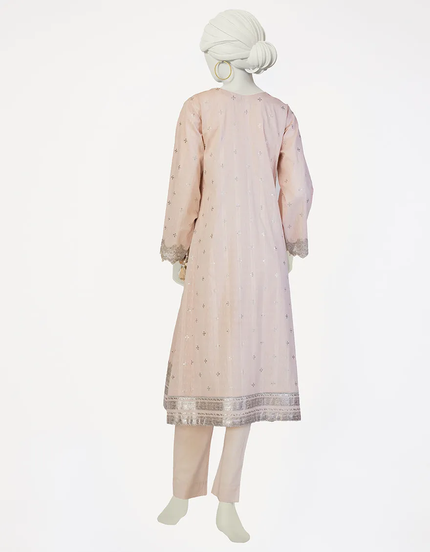 PEACH COTTON SILK 3PC STITCHED | JLAWN-S-25-120/S MAH sold by Junaid Jamshed product image thumbnail 2