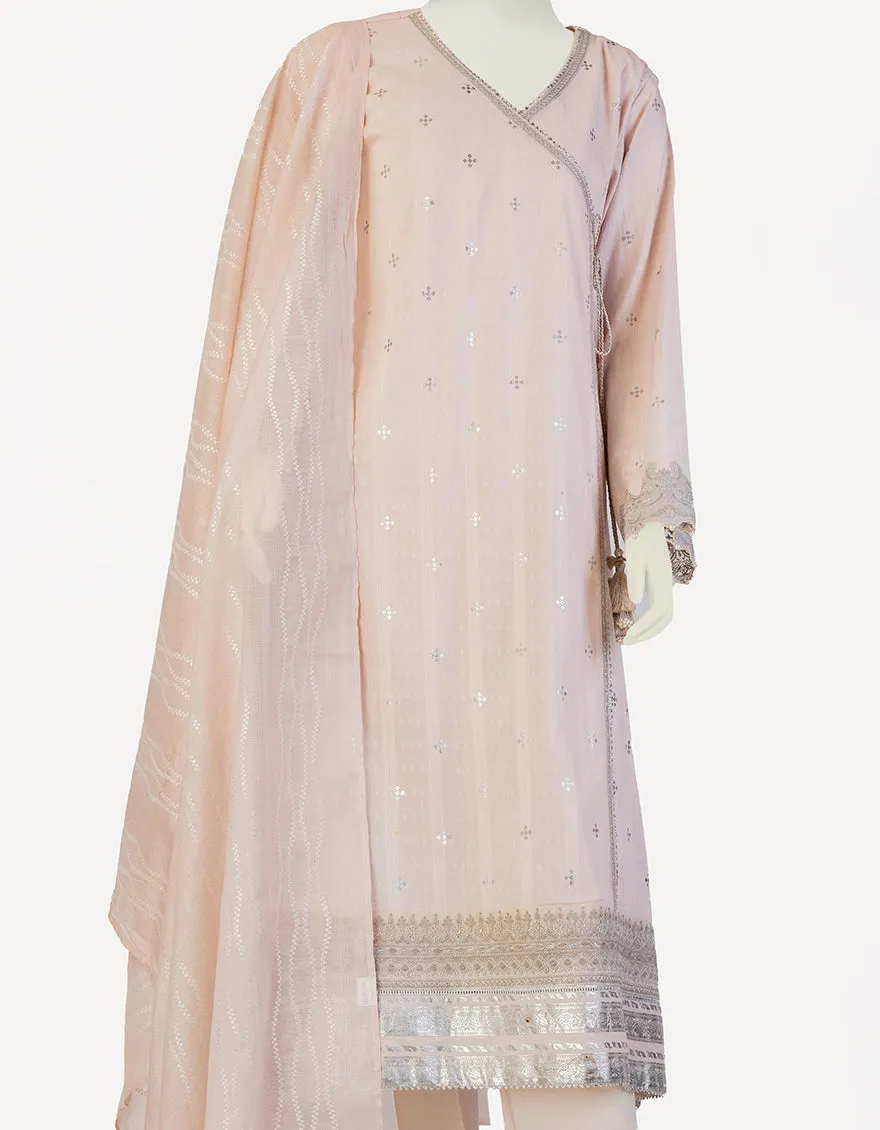 PEACH COTTON SILK 3PC STITCHED | JLAWN-S-25-120/S MAH sold by Junaid Jamshed product image thumbnail 3