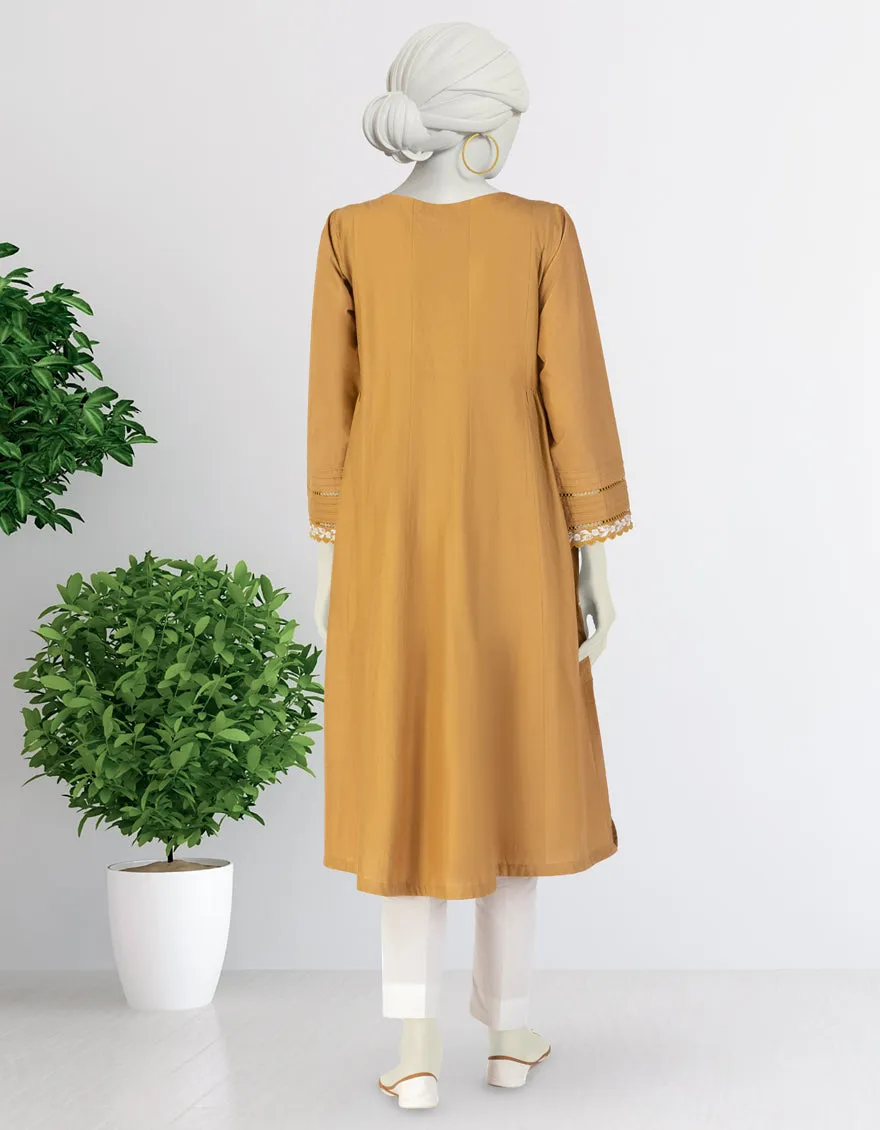 OCHER LAWN KURTI | JJLK-S-JSS-25-379 FB sold by Junaid Jamshed product image thumbnail 2