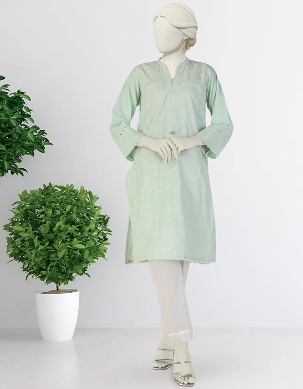GREEN LAWN KURTI | JJLK-S-JSS-25-388 FB sold by Junaid Jamshed