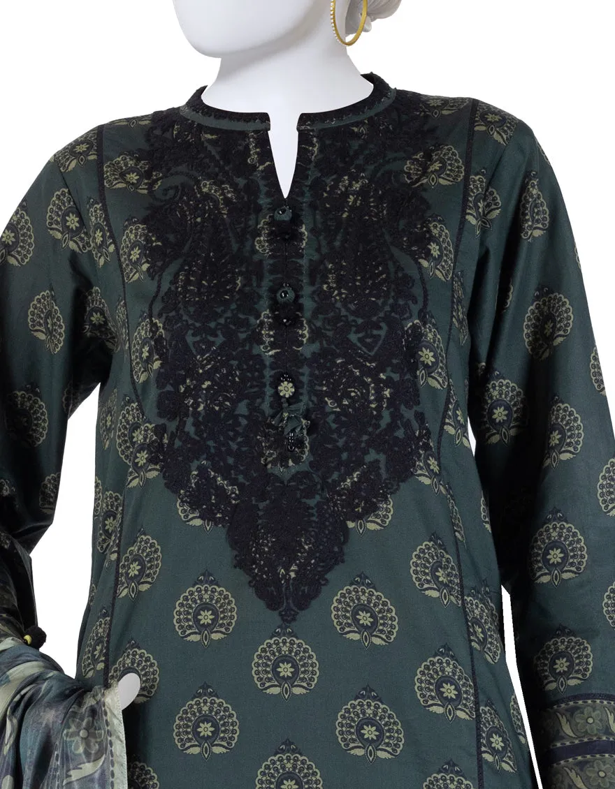 MULTICOLOR LAWN 3PC UNSTITCHED | JLAWN-S-25-3264 ETHN sold by Junaid Jamshed product image thumbnail 3