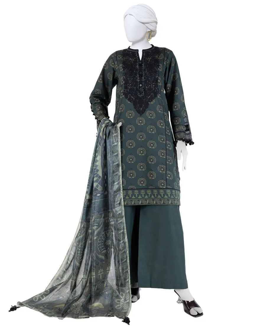 MULTICOLOR LAWN 3PC UNSTITCHED | JLAWN-S-25-3264 ETHN sold by Junaid Jamshed