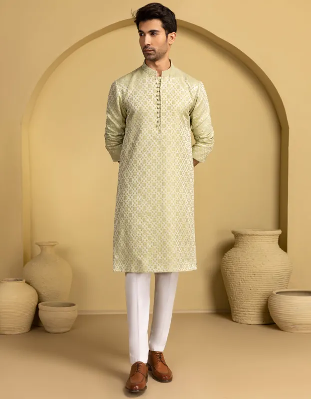 GRAPES BLENDED SPECIAL KURTA | JJK-SP-A-48209/S25/J sold by Junaid Jamshed