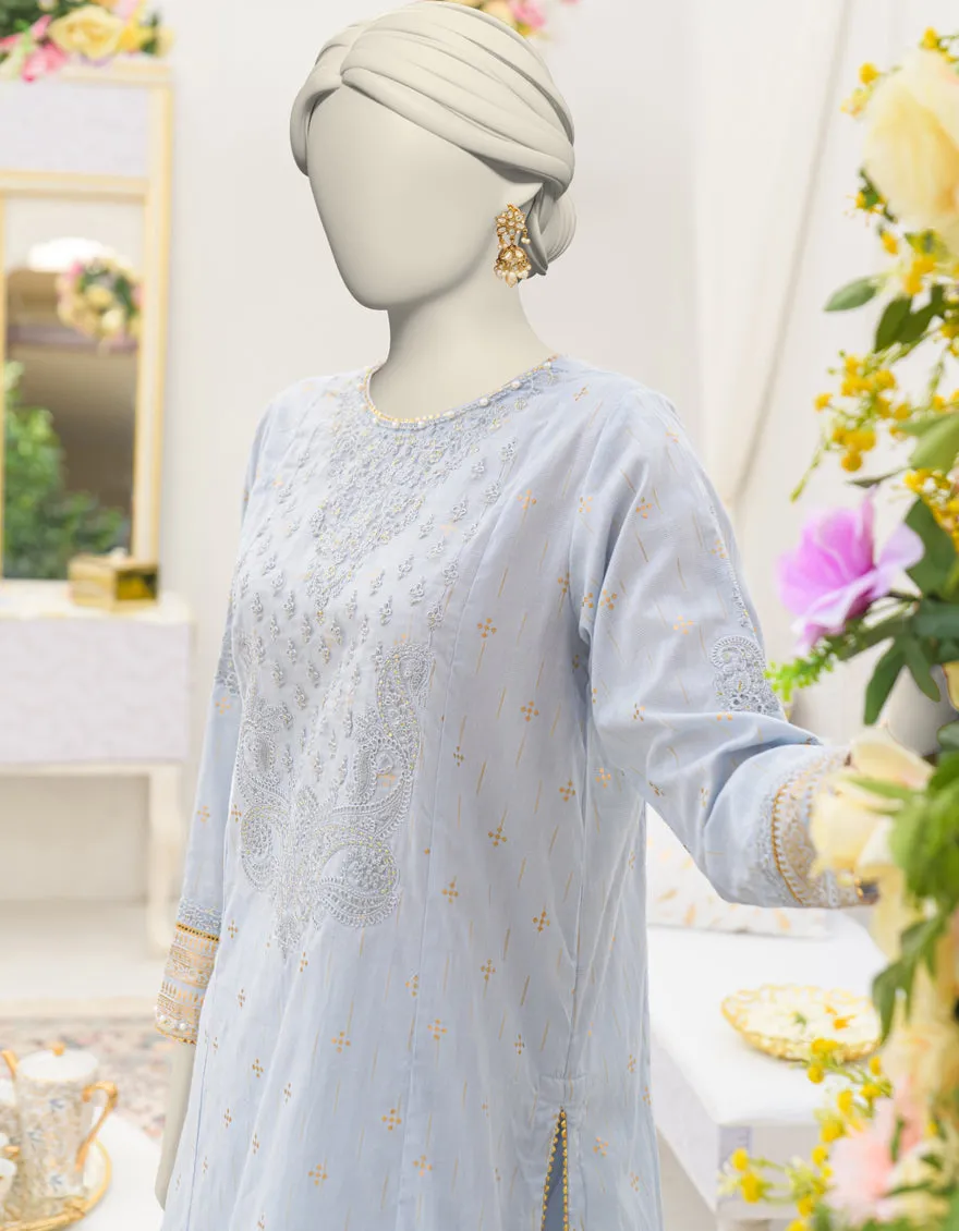 BLUE LAWN 3PC STITCHED | JLAWN-S-25-118/S MAH sold by Junaid Jamshed product image thumbnail 4