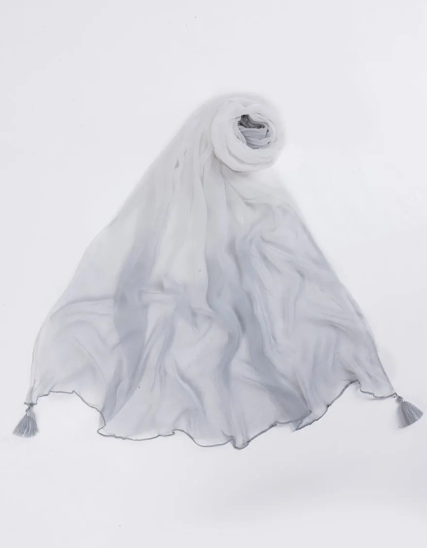 GREY IMPURE CHIFFON DUPATTA | JLDP-CD-05-2613 sold by Junaid Jamshed