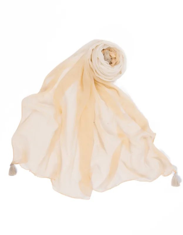 BEIGE IMPURE CHIFFON DUPATTA | JLDP-CD-05-2614 sold by Junaid Jamshed